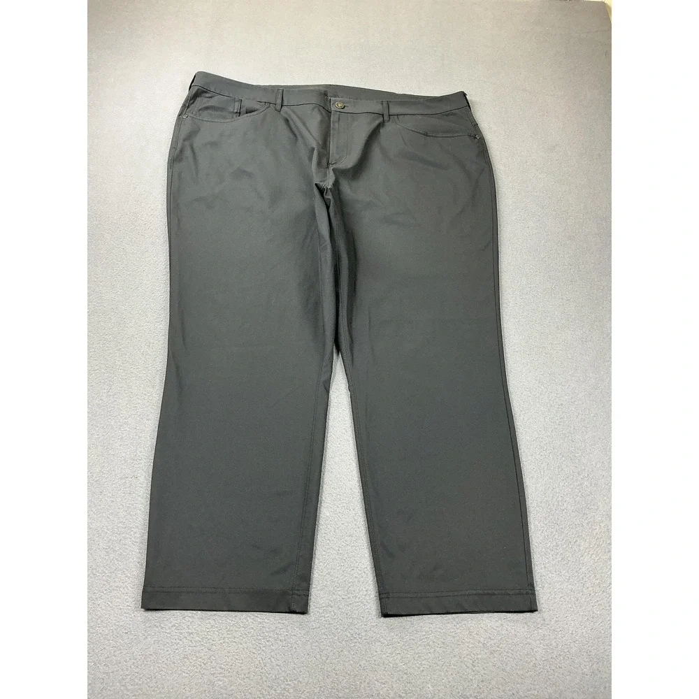 Public Rec Pants Mens 44x28 Gray‎ Microfiber Chino 5 Pocket Casual Travel